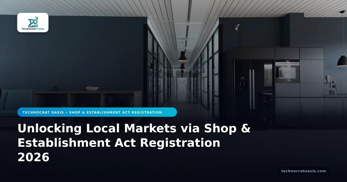 Unlocking Local Markets via Shop & Establishment Act Registration 2026