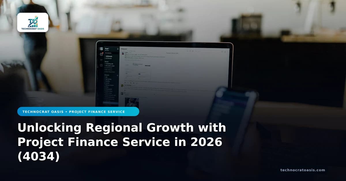 Unlocking Regional Growth with Project Finance Service in 2026 (4034)