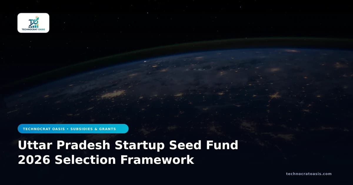Uttar Pradesh Startup Seed Fund 2026 Selection Framework