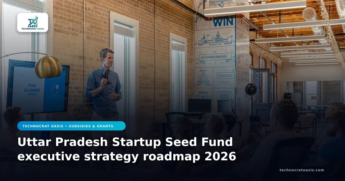 Uttar Pradesh Startup Seed Fund executive strategy roadmap 2026