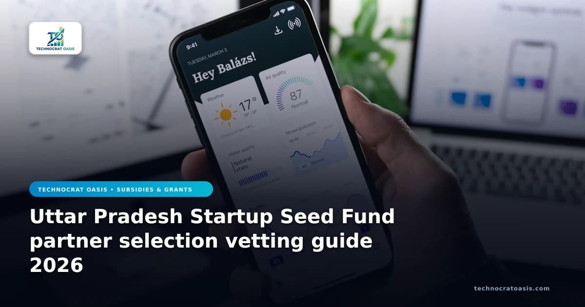 Uttar Pradesh Startup Seed Fund partner selection vetting guide 2026