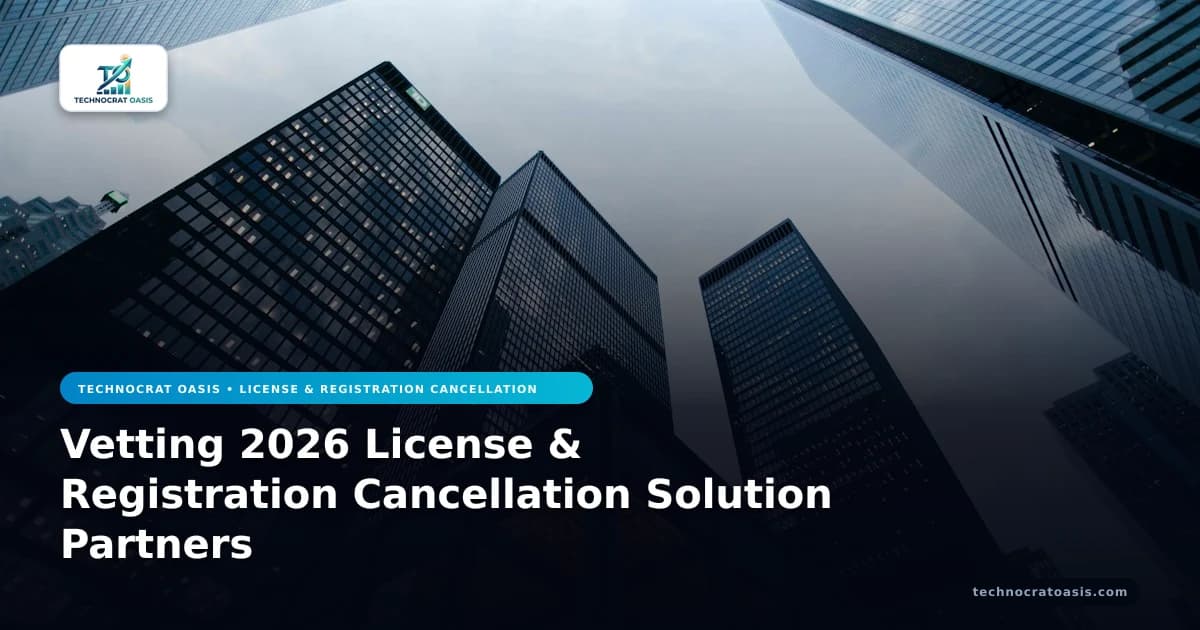 Vetting 2026 License & Registration Cancellation Solution Partners