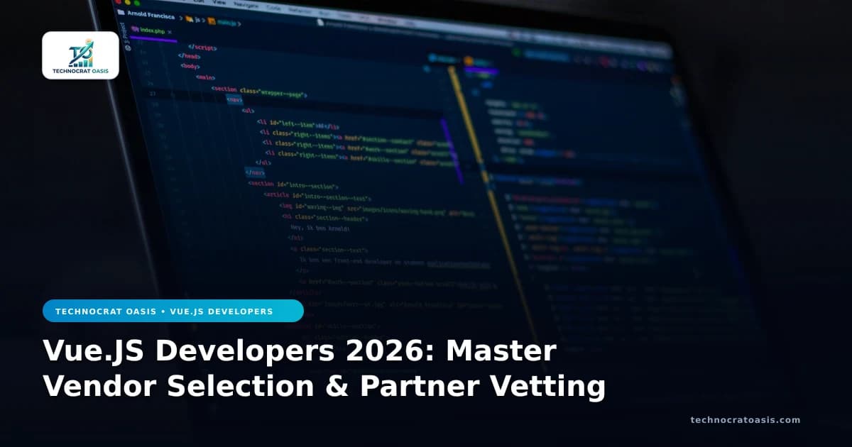 Vue.JS Developers 2026: Master Vendor Selection & Partner Vetting