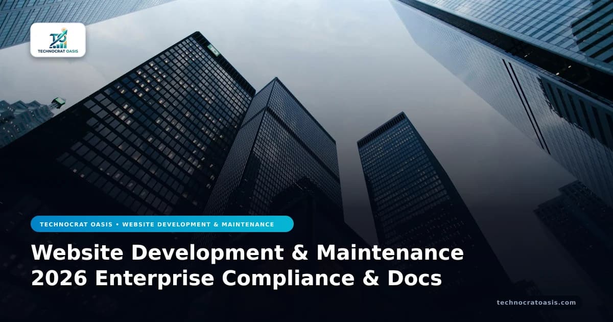 Website Development & Maintenance 2026 Enterprise Compliance & Docs