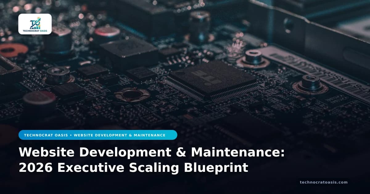 Website Development & Maintenance: 2026 Executive Scaling Blueprint