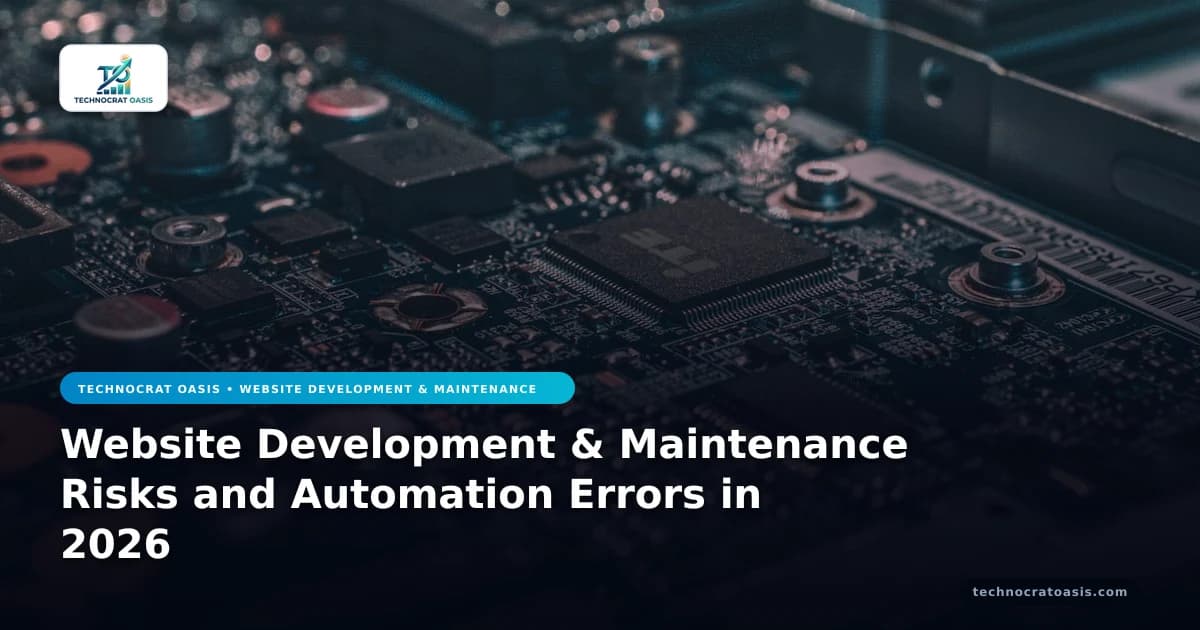 Website Development & Maintenance Risks and Automation Errors in 2026