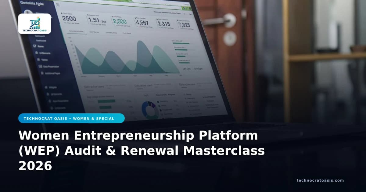 Women Entrepreneurship Platform (WEP) Audit & Renewal Masterclass 2026