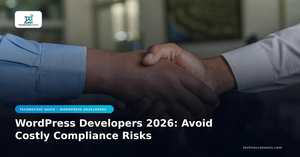 WordPress Developers 2026: Avoid Costly Compliance Risks