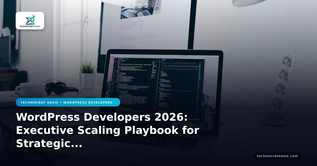 WordPress Developers 2026: Executive Scaling Playbook for Strategic Growth