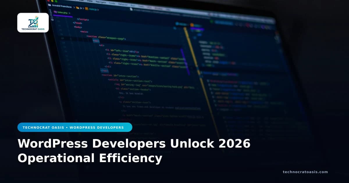 WordPress Developers Unlock 2026 Operational Efficiency