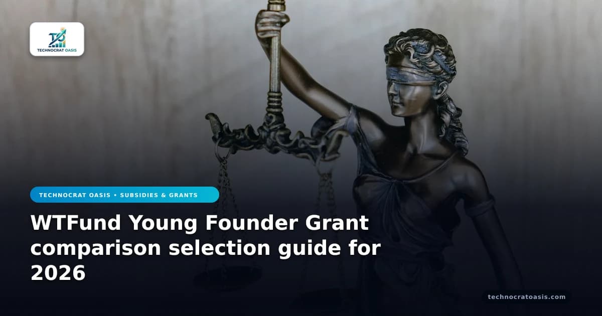 WTFund Young Founder Grant comparison selection guide for 2026