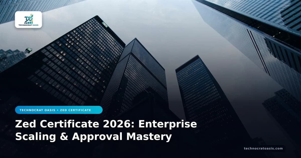 Zed Certificate 2026: Enterprise Scaling & Approval Mastery