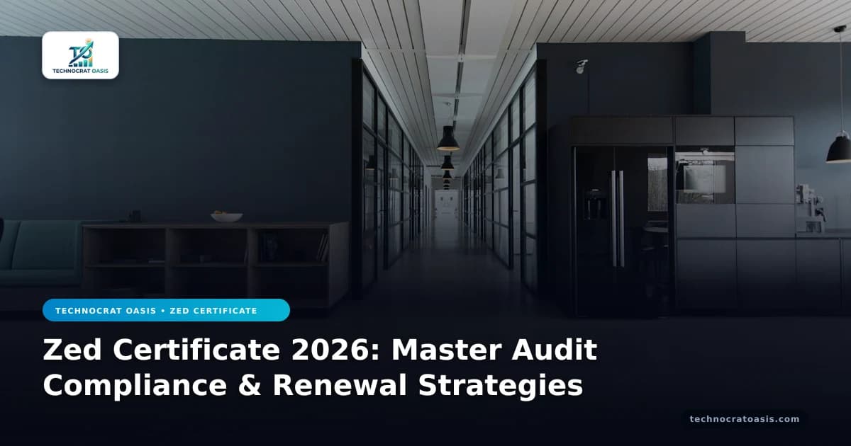 Zed Certificate 2026: Master Audit Compliance & Renewal Strategies