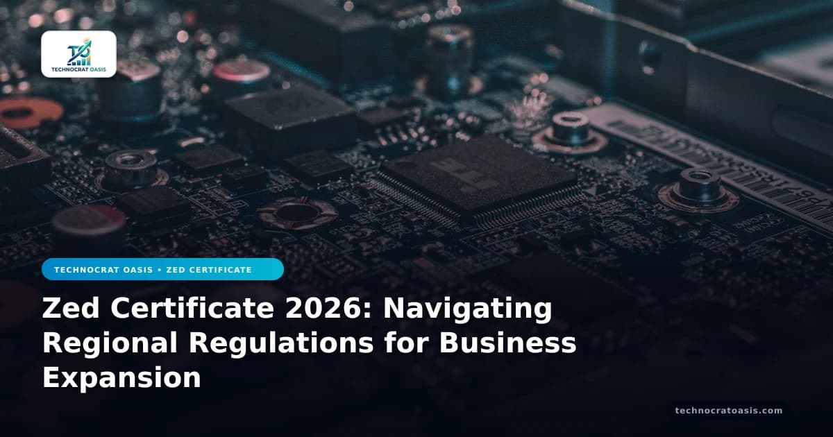 Zed Certificate 2026: Navigating Regional Regulations for Business Expansion