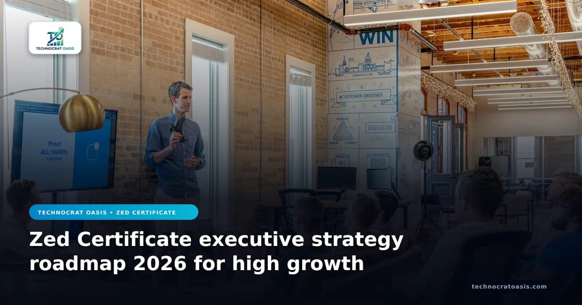 Zed Certificate executive strategy roadmap 2026 for high growth