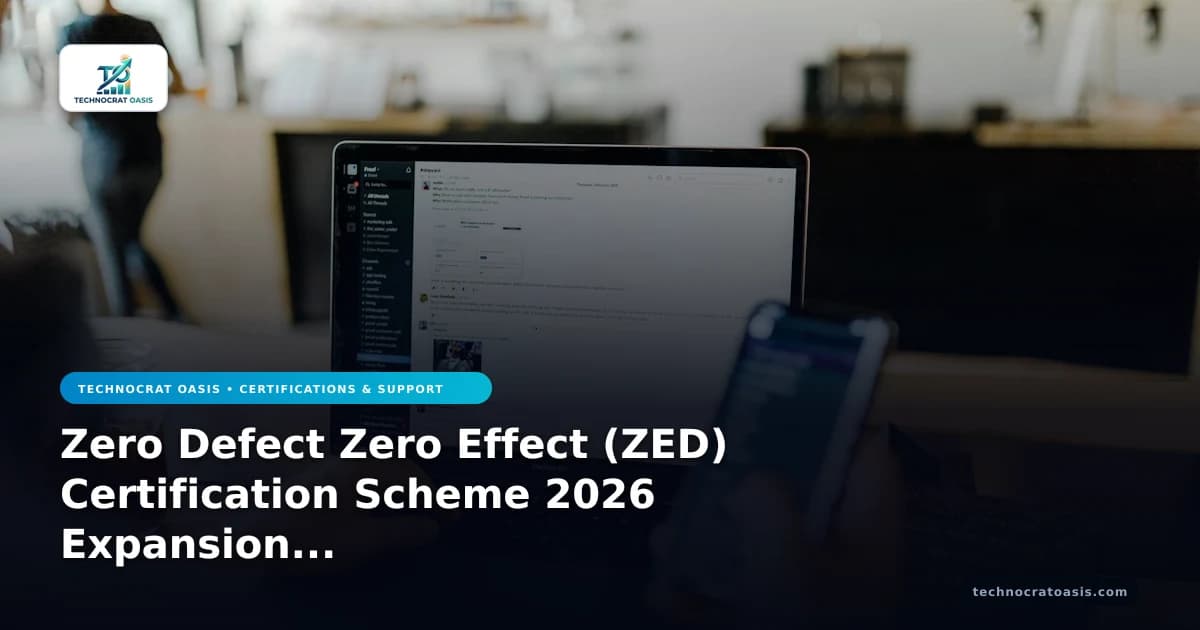 Zero Defect Zero Effect (ZED) Certification Scheme 2026 Expansion Playbook