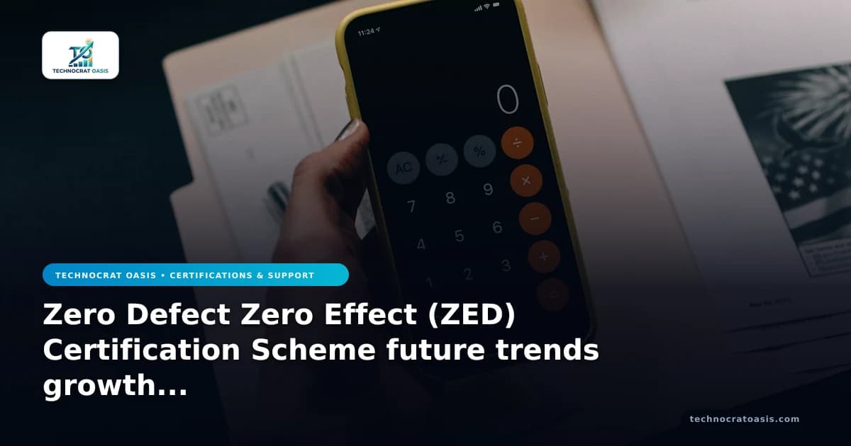 Zero Defect Zero Effect (ZED) Certification Scheme future trends growth 2026
