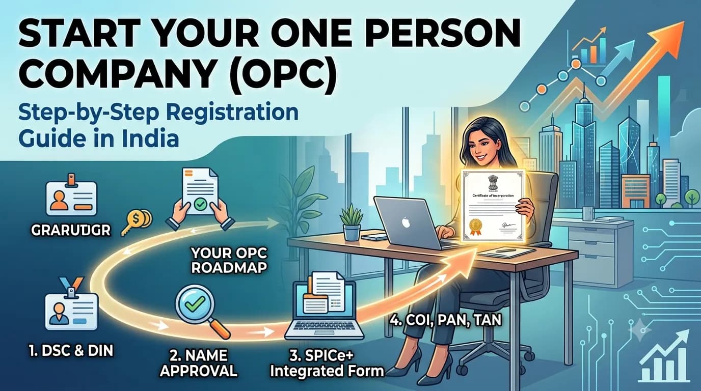 How to Register a One Person Company (OPC) in India: Step-by-Step Guide